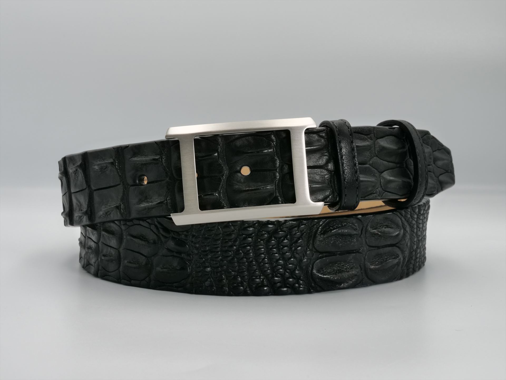 GENUINE SALT WATER CROCODILE BLACK