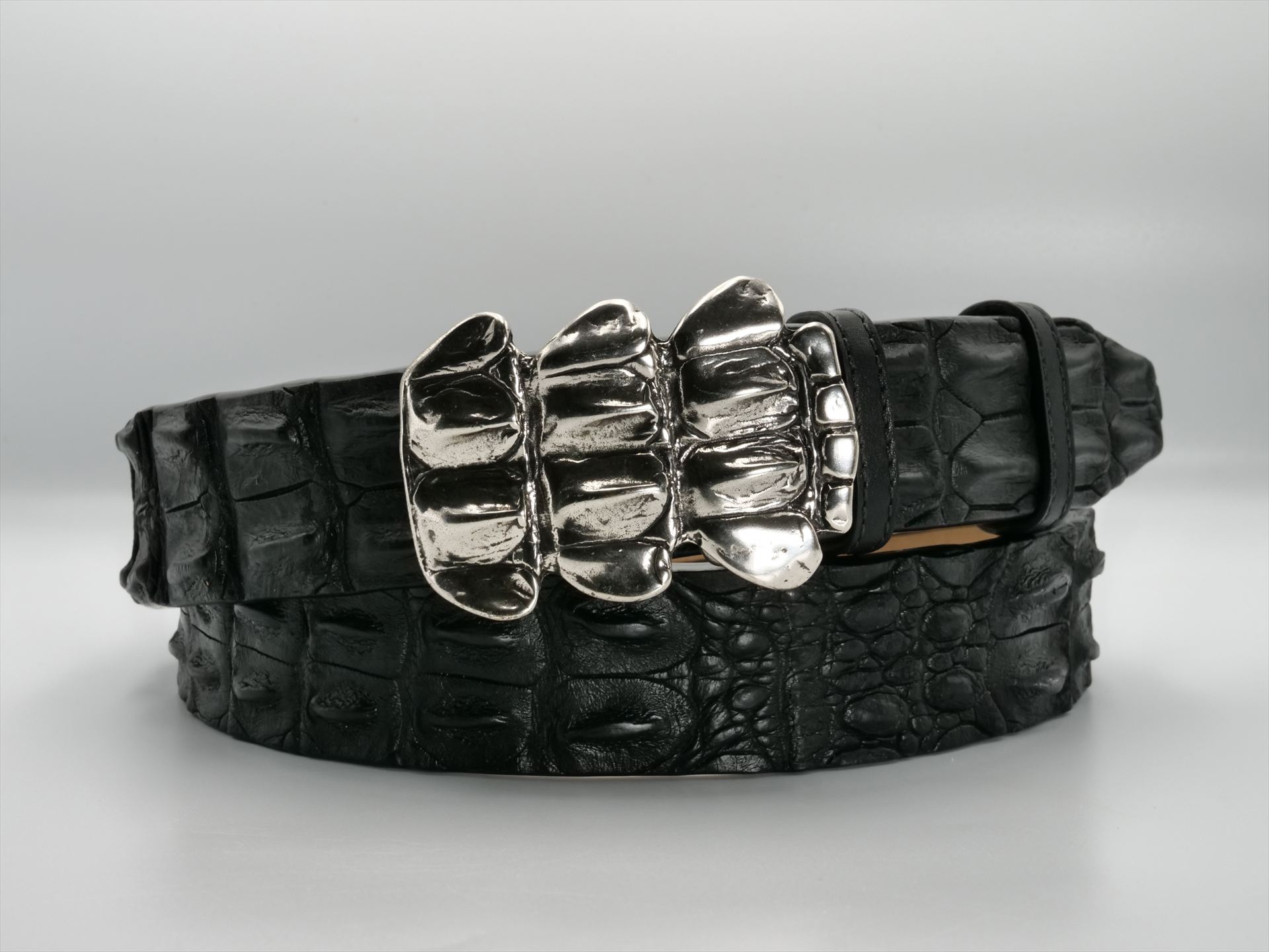 GENUINE POROSUS CROCODILE BLACK