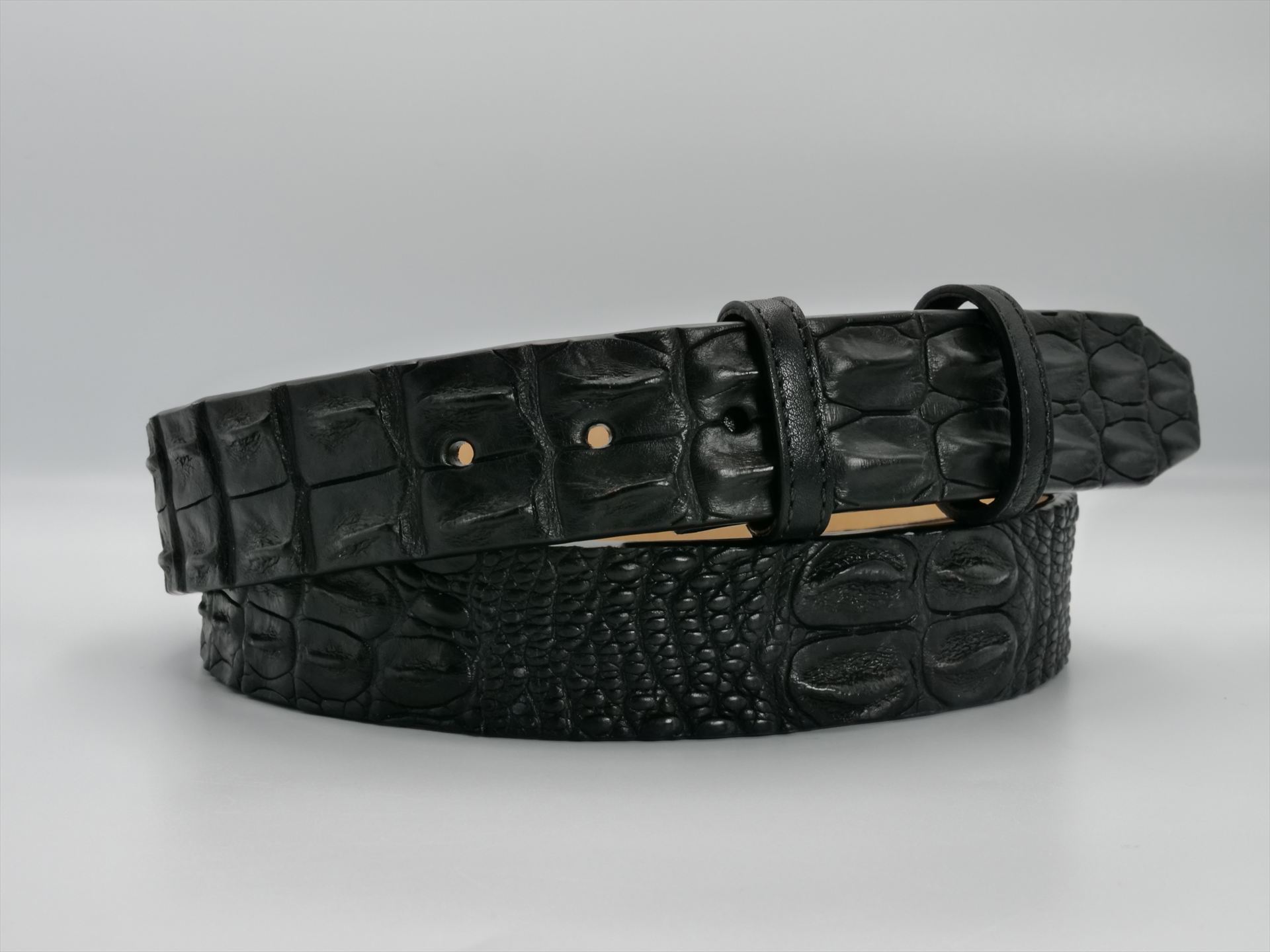 GENUINE SALT WATER CROCODILE BLACK