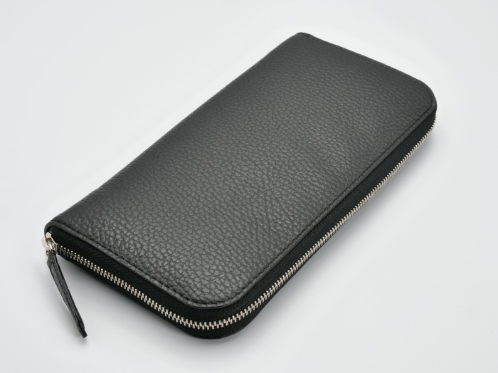 PICCADILLY ADRIA ZIP ROUND PURSE BLACK