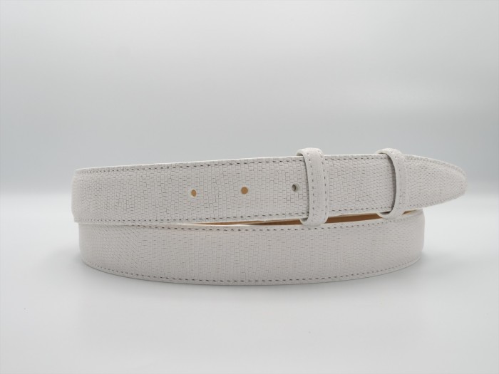 BOGART NUBUCK STAMPATO SNAKE WHITE