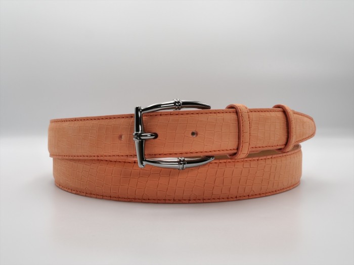 BOGART NUBUCK STAMPATO LOUISIANA MANDARINO