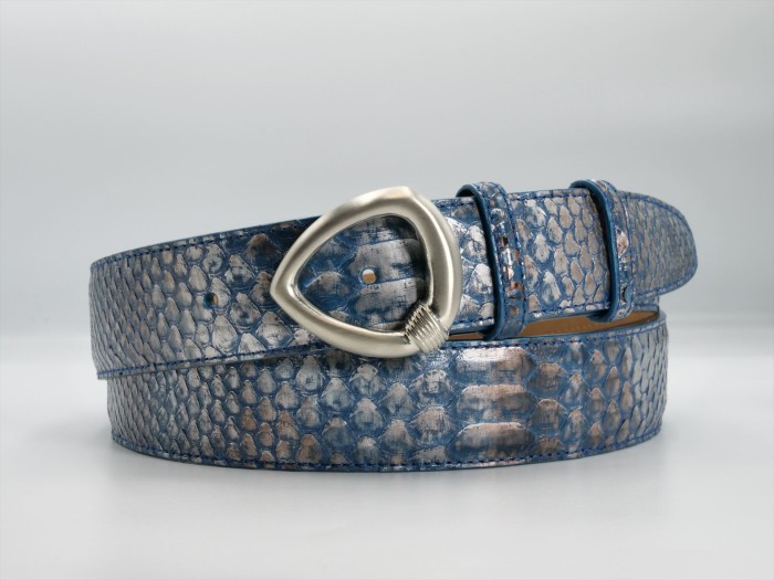 BACALL PYTHON BIVITTATUS GOLDEN DENIM