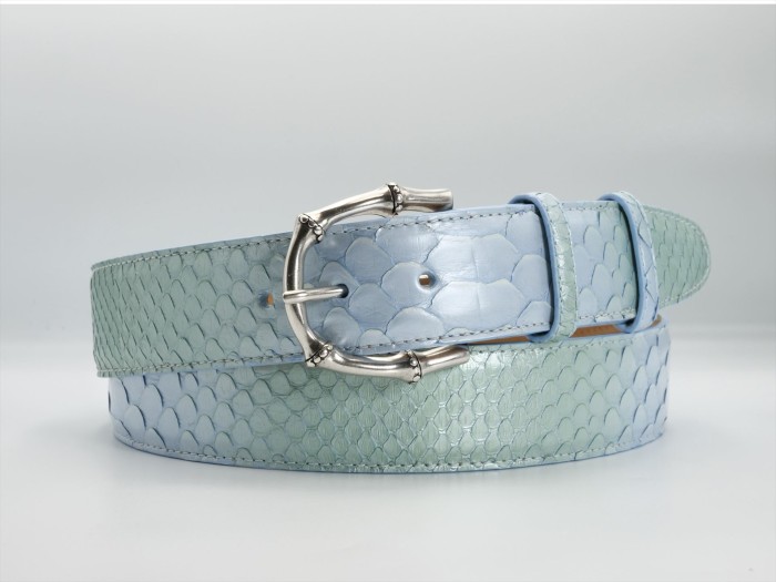 BACALL PYTHON BIVITTATUS PEARLESCENT BABY BLUE