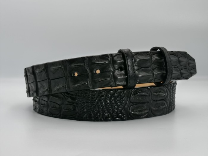 GENUINE SALT WATER CROCODILE BLACK
